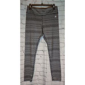 RBX Womens Black & White Active Athletic Capri Cropped Legging Pants Size L